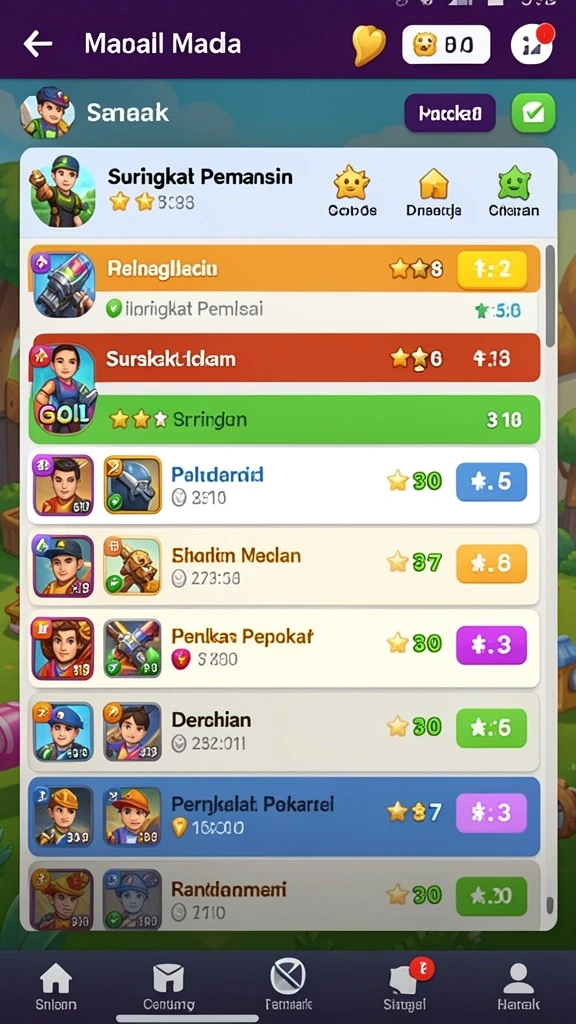 Tampilan antarmuka yang menarik dan intuitif.
