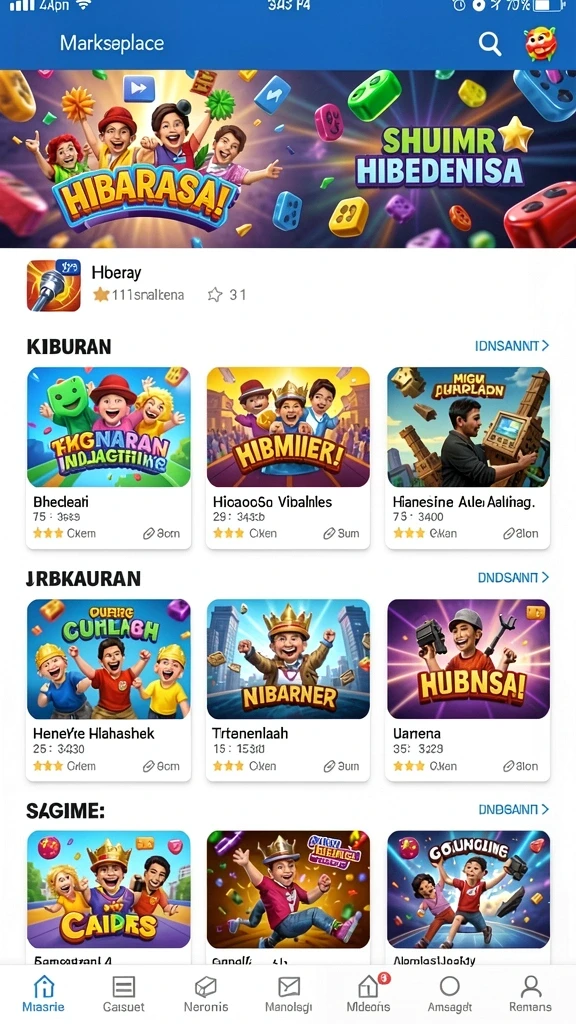 Tampilan antarmuka yang ramah pengguna pada 567TV.