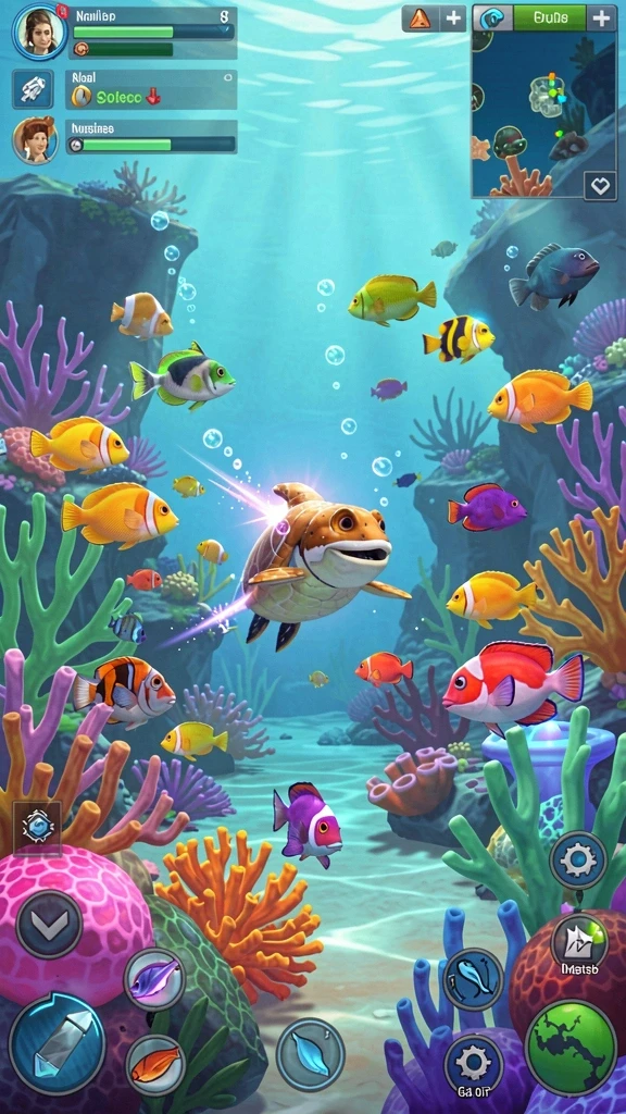 Tampilan awal game yang menarik dan penuh warna.