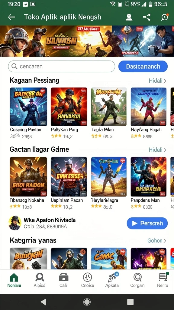 Tampilan antarmuka yang menarik dan mudah digunakan.
