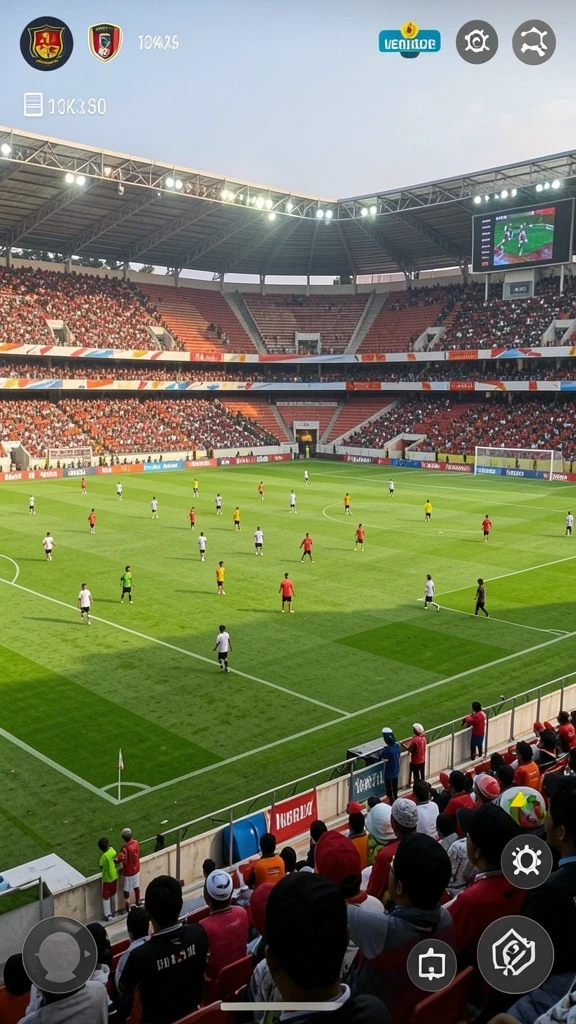 Fitur live betting membuat permainan semakin seru.