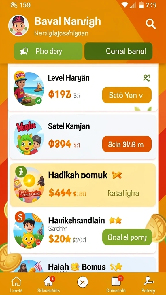 Setiap level menawarkan tantangan baru yang seru.