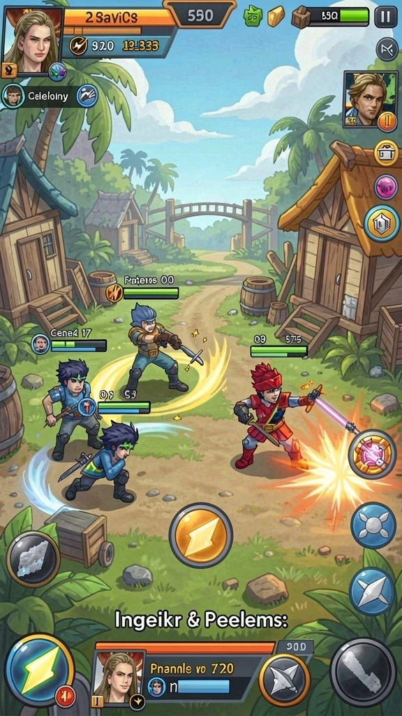 Screenshot menampilkan karakter utama dalam aksi.