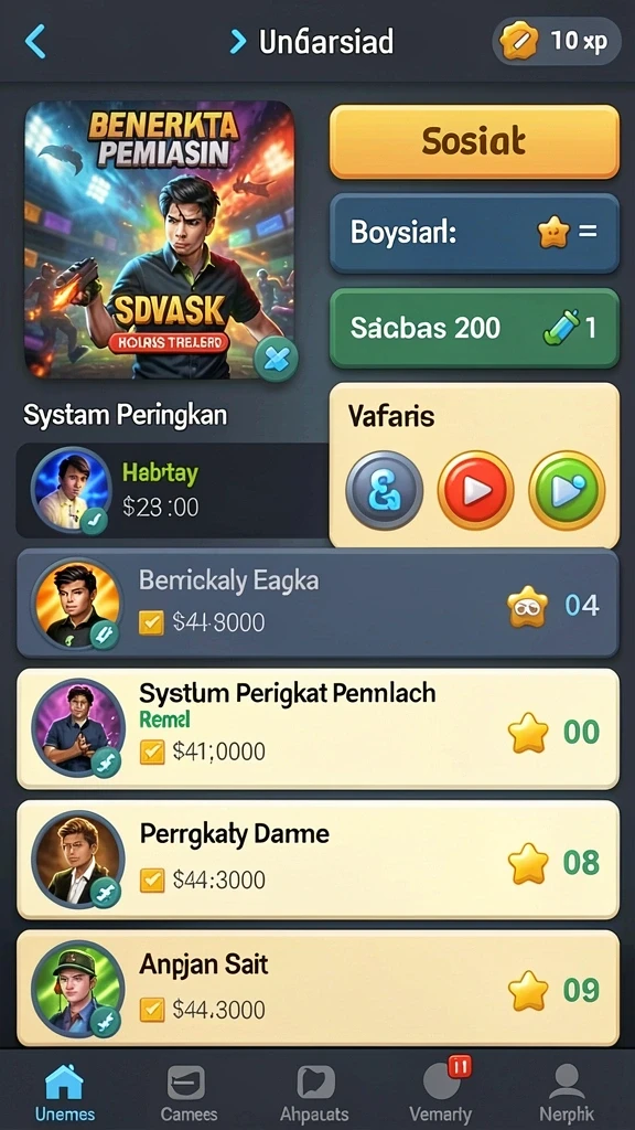 Berbagai mode permainan untuk meningkatkan pengalaman bermain.