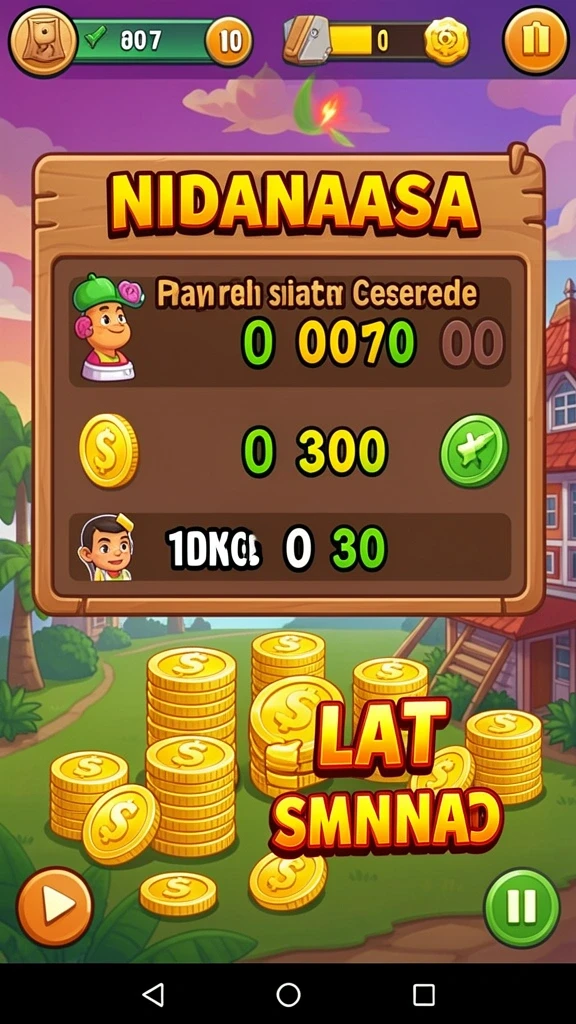 Screenshot memperlihatkan karakter utama dengan desain yang menarik.