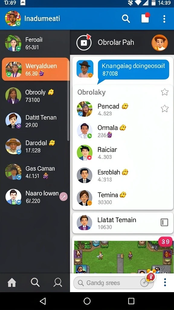 Fitur interaktif yang menarik untuk semua pemain.
