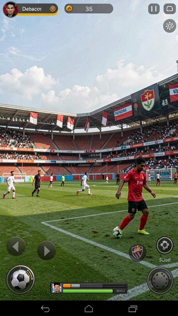 Screenshot menampilkan grafik memukau dari gameplay.