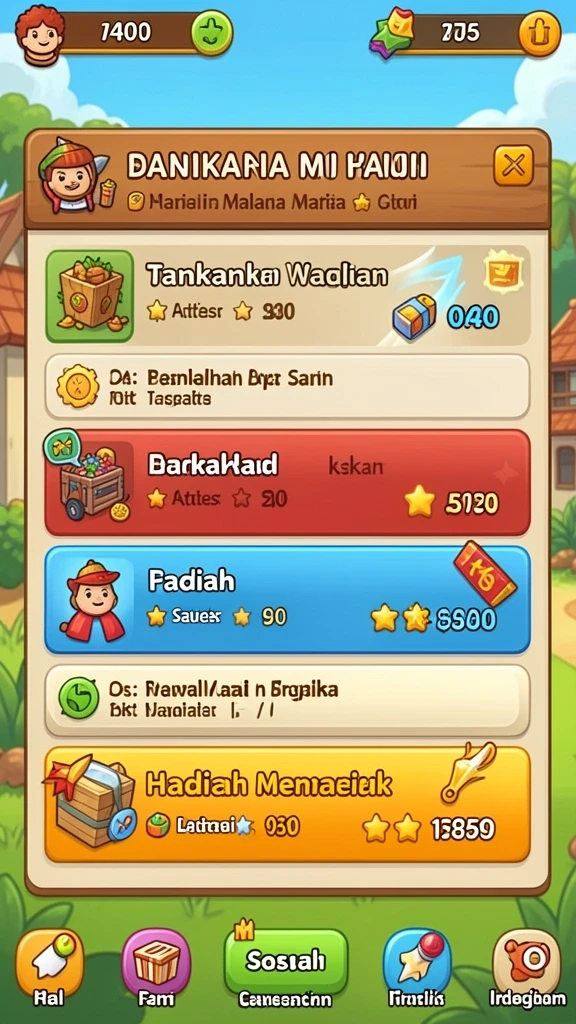 Tampilan menu utama MENTARI138 yang menarik.