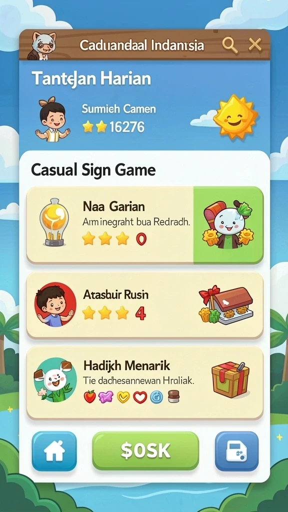 Tampilan antarmuka yang user-friendly.