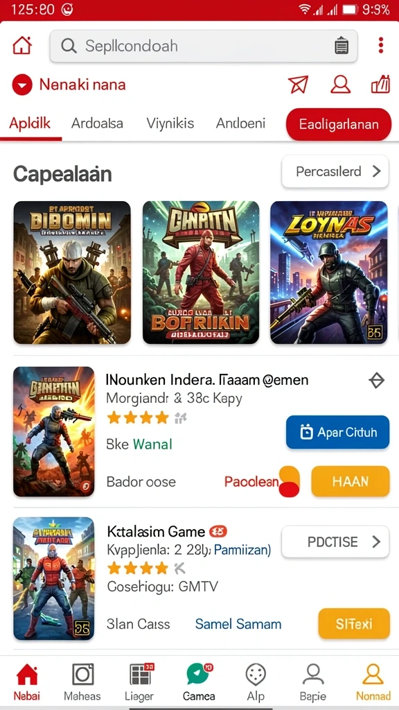 Tampilan antarmuka yang menarik dan user-friendly.