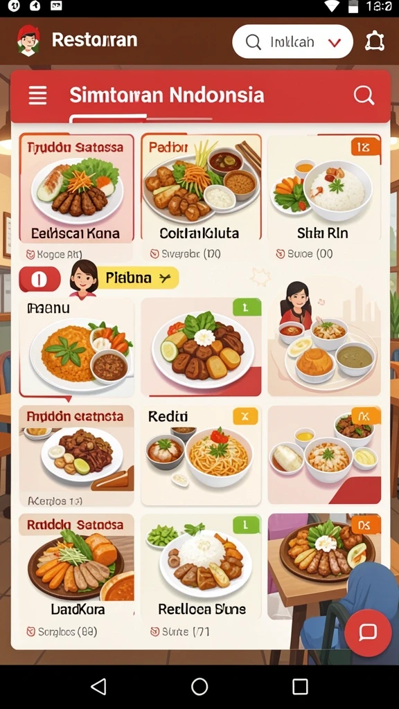 Pengguna dapat melihat karakter dengan desain unik di sini.