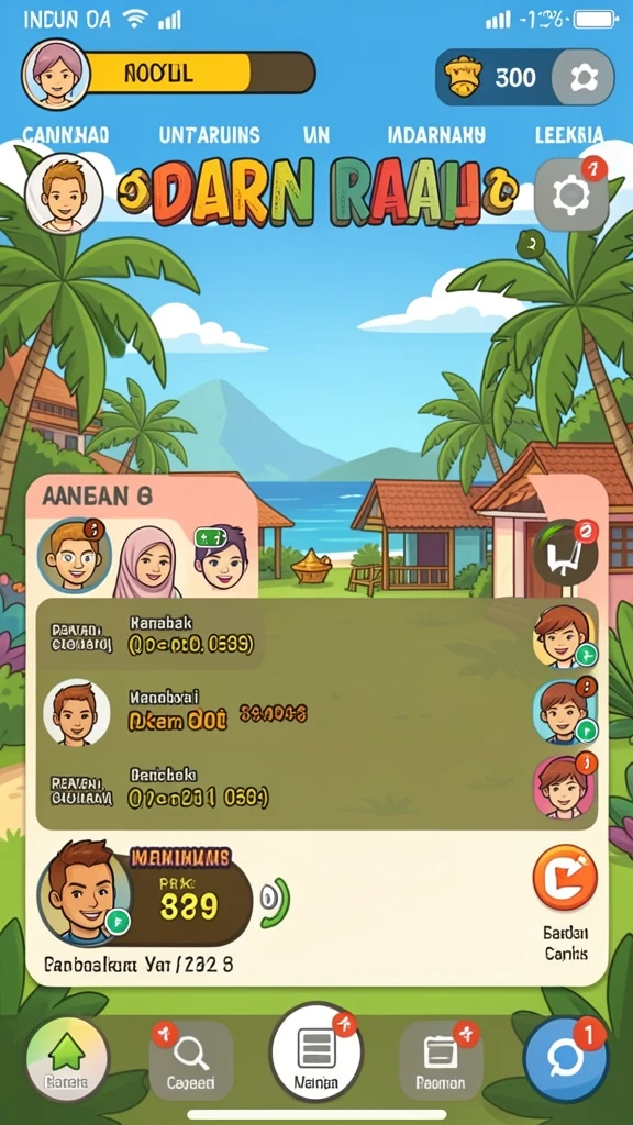 Gameplay yang seru dengan berbagai rintangan.