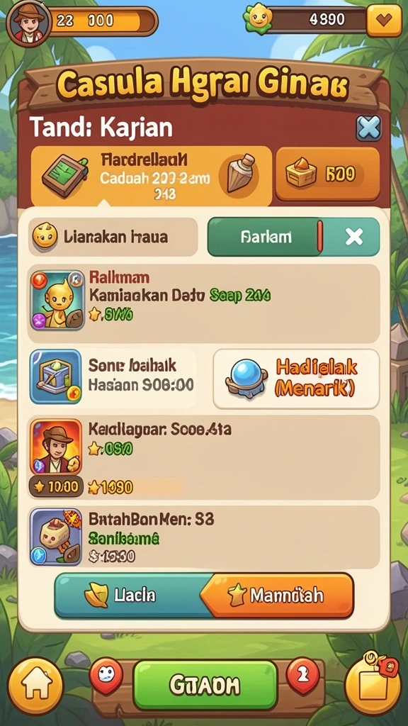 Tampilan antarmuka yang mudah digunakan dan menarik.