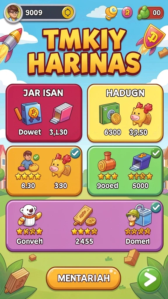 Karakter dengan desain unik dan dapat disesuaikan.