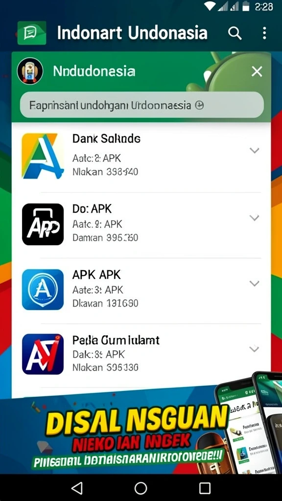 Grafis yang cerah dan penuh warna.